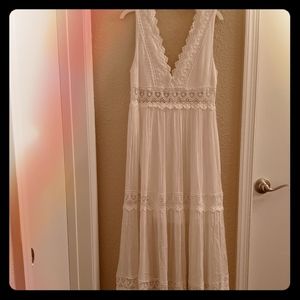 Altar'd State White Chiffon Dress
